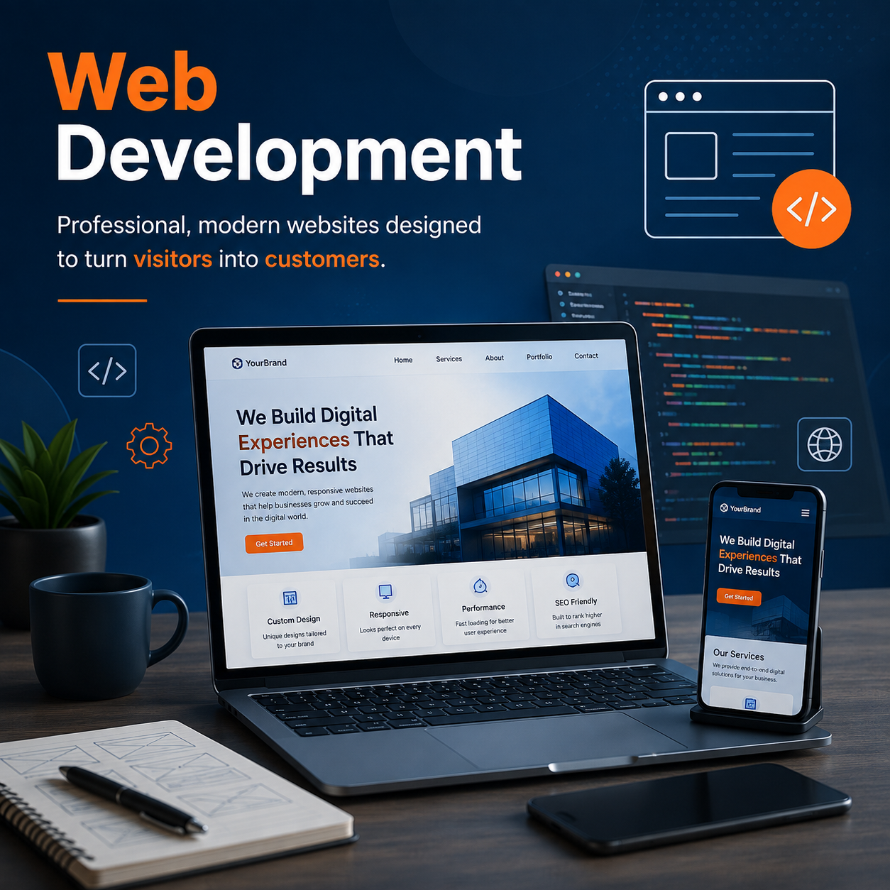 online identity website development